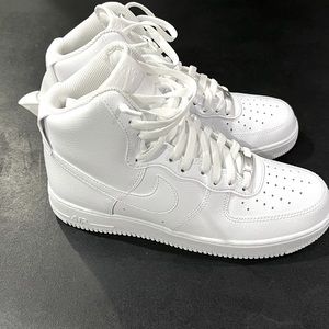 The Air Force 1 high , white, 9.5